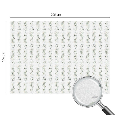 Película de vidro vitral autocolante Encanto vegetal