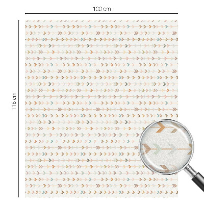 Película de privacidade para janela efeito vitral Padrão de seta