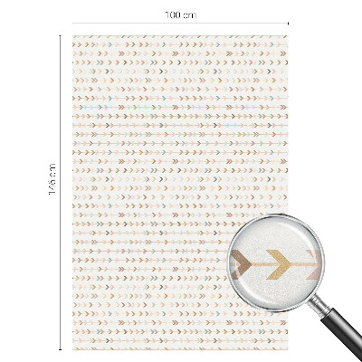 Película de privacidade para janela efeito vitral Padrão de seta