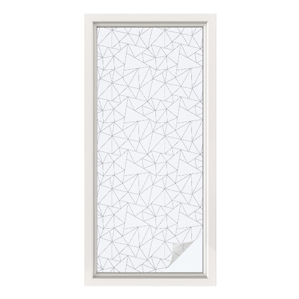 Película decorativa para janela privacidade Padrões geométricos