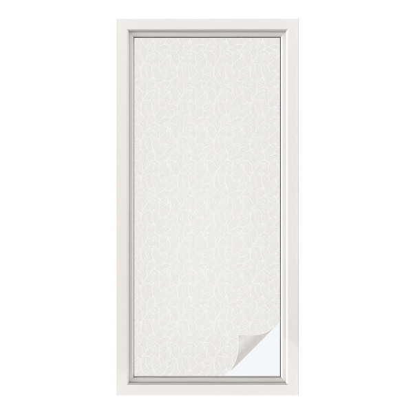 Película decorativa para janela privacidade Ornamento de planta