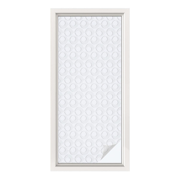 Película de privacidade para janela efeito vitral Formas geométricas