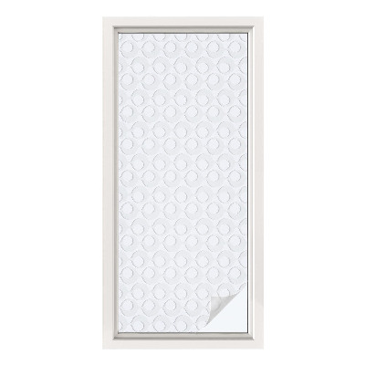 Película de privacidade para janela efeito vitral Formas geométricas