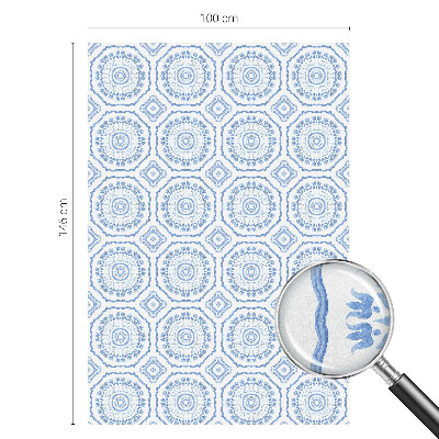 Película de vidro vitral autocolante Ornamentos florais