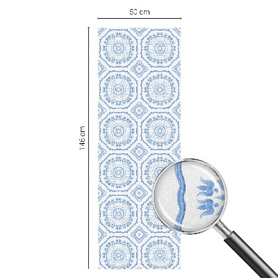 Película de vidro vitral autocolante Ornamentos florais