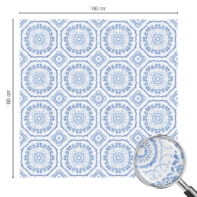 Película de vidro vitral autocolante Ornamentos florais