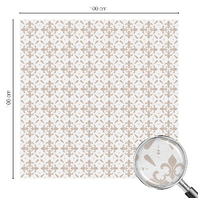 Película decorativa para janela privacidade Padrões elegantes