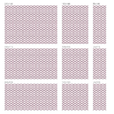 Película de privacidade para janela efeito vitral Formas ovais