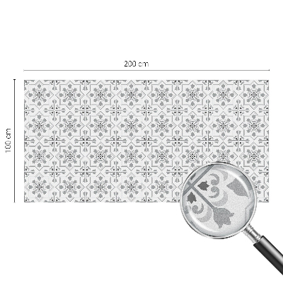 Película decorativa para janela privacidade Ornamentos simétricos