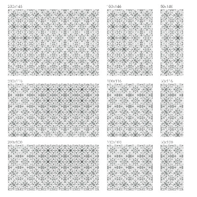 Película decorativa para janela privacidade Ornamentos simétricos