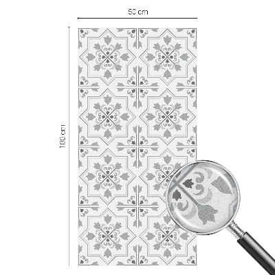 Película decorativa para janela privacidade Ornamentos simétricos