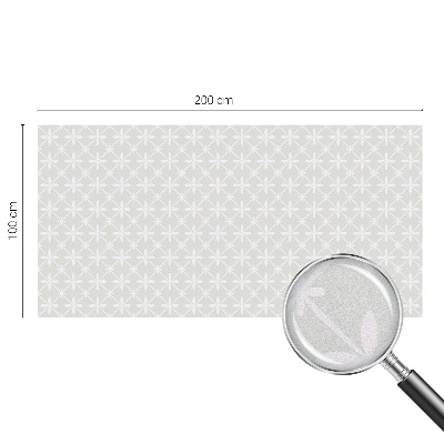 Película de vidro vitral autocolante Simetria floral