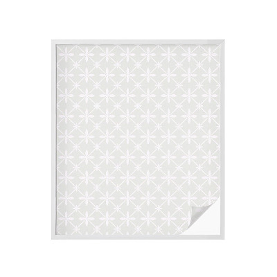 Película de vidro vitral autocolante Simetria floral