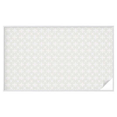 Película de vidro vitral autocolante Simetria floral