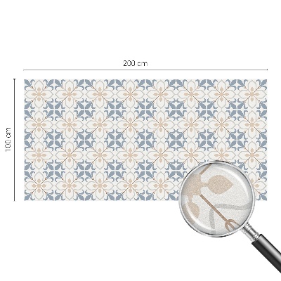 Película de vidro vitral autocolante Beleza floral