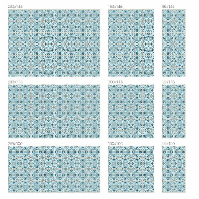 Película de vidro vitral autocolante Azulejos florais