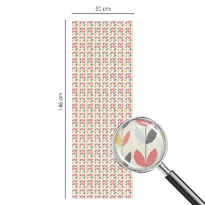 Película decorativa para janela privacidade Folhas retrô