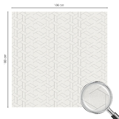 Película de privacidade para janela efeito vitral Trança geométrica