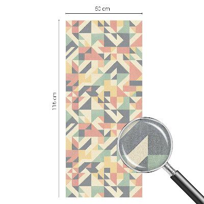 Película de vidro vitral autocolante A Energia da Geometria