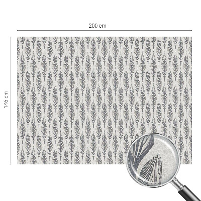 Película decorativa para janela privacidade Penas elegantes