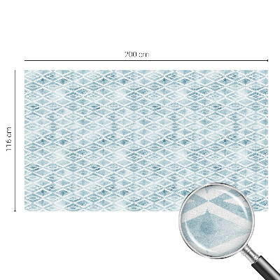 Película decorativa para janela privacidade Losangos azuis