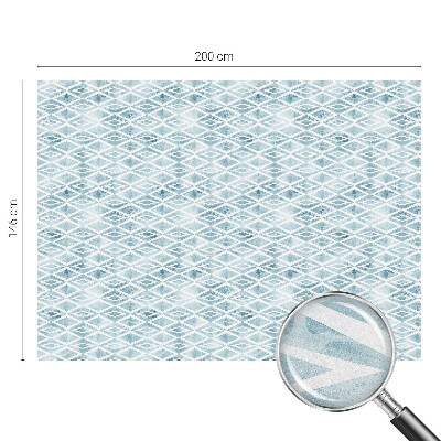 Película decorativa para janela privacidade Losangos azuis