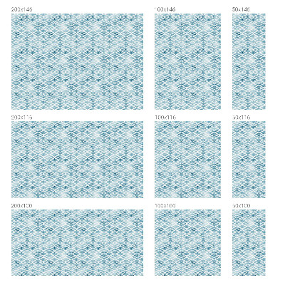 Película decorativa para janela privacidade Losangos azuis