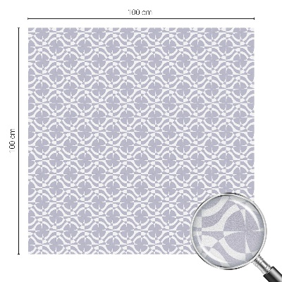 Película de privacidade para janela efeito vitral Simetria Púrpura