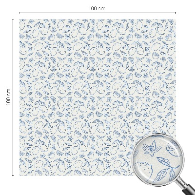 Película de privacidade para janela efeito vitral Padrão de limão