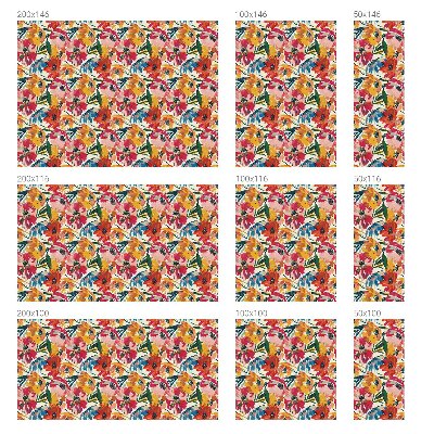 Película de vidro vitral autocolante Explosão de flores