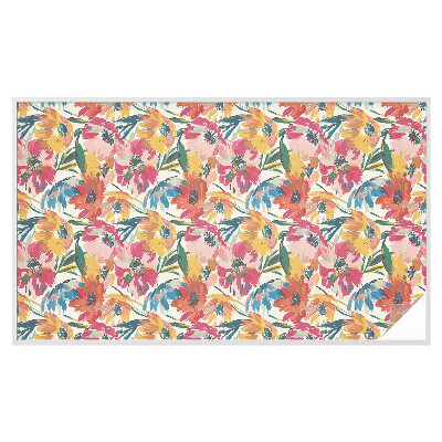 Película de vidro vitral autocolante Explosão de flores