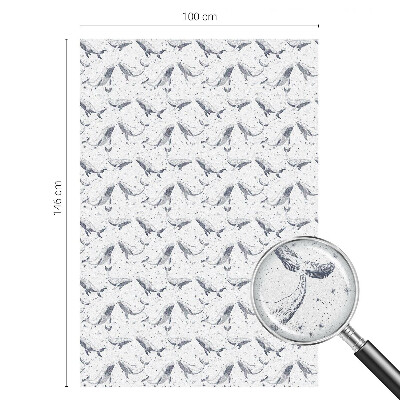 Película vidro janela privacidade criaturas marinhas