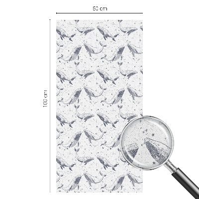 Película vidro janela privacidade criaturas marinhas