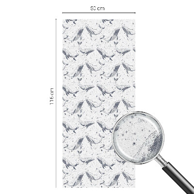 Película vidro janela privacidade criaturas marinhas