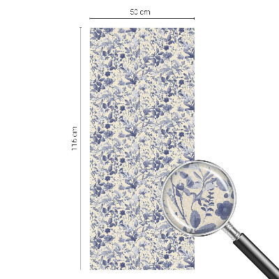 Película de privacidade para janela efeito vitral Simetria floral