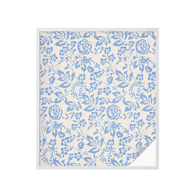 Película de vidro vitral autocolante Flores e folhas