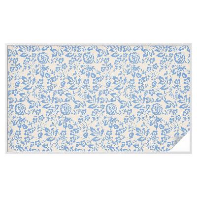 Película de vidro vitral autocolante Flores e folhas