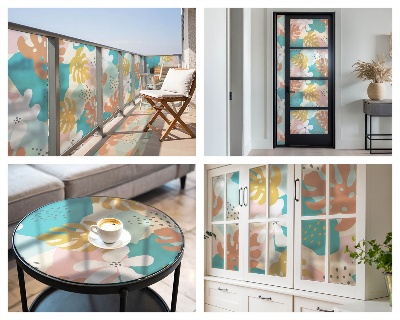 Película decorativa para janela privacidade Natureza exótica