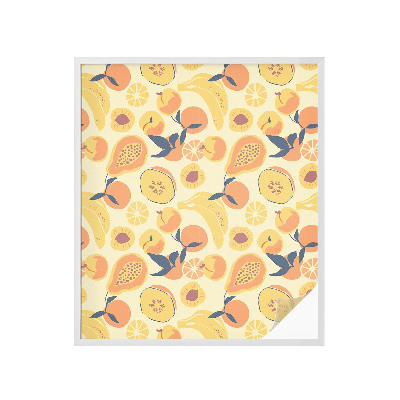 Película de privacidade para janela efeito vitral Fruta suculenta