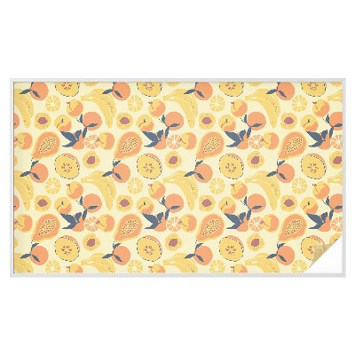 Película de privacidade para janela efeito vitral Fruta suculenta