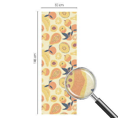 Película de privacidade para janela efeito vitral Fruta suculenta