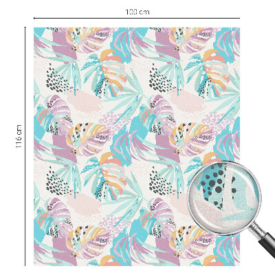 Vinil para vidro privacidade padrão vitral Selva abstrata