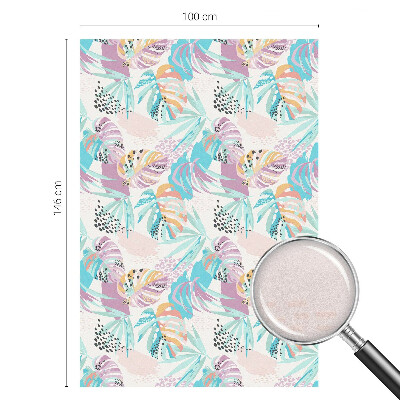 Vinil para vidro privacidade padrão vitral Selva abstrata