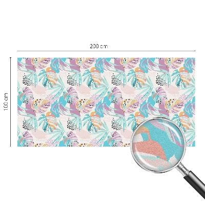 Vinil para vidro privacidade padrão vitral Selva abstrata