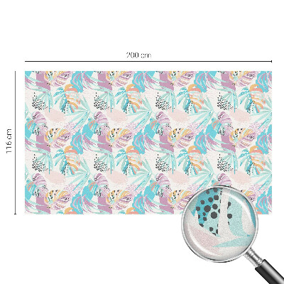 Vinil para vidro privacidade padrão vitral Selva abstrata