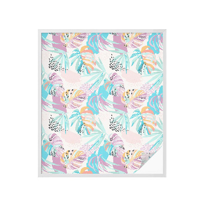 Vinil para vidro privacidade padrão vitral Selva abstrata