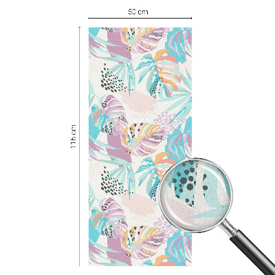 Vinil para vidro privacidade padrão vitral Selva abstrata