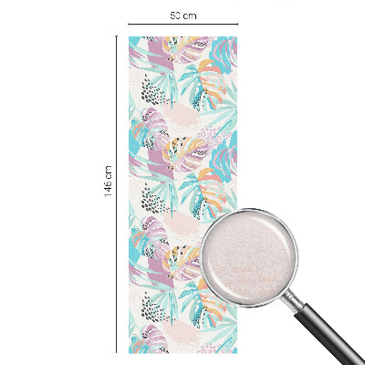 Vinil para vidro privacidade padrão vitral Selva abstrata