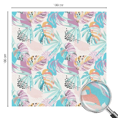 Vinil para vidro privacidade padrão vitral Selva abstrata