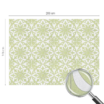 Película de vidro vitral autocolante Ornamento verde